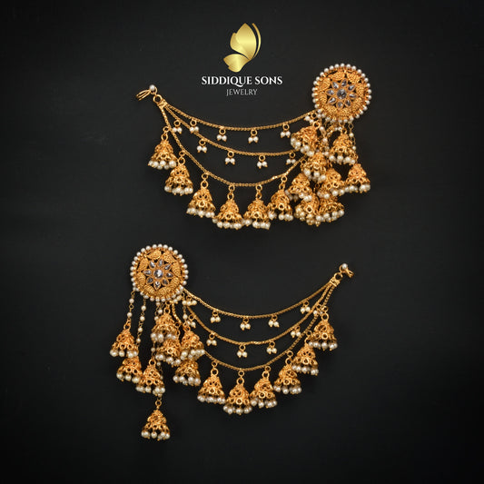 Bahubali Earrings with Saharey
