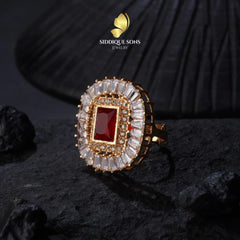 Elegant Teper Zircon Ring