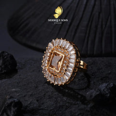 Elegant Teper Zircon Ring