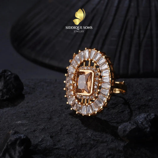 Elegant Teper Zircon Ring